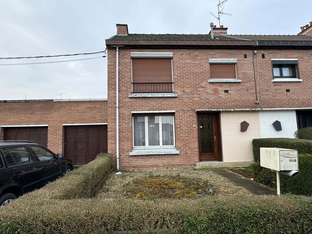 Maison semi individuelle à Marly proche Valenciennes 3 ch garage jardin