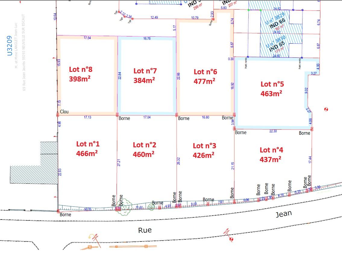 Neuville sur Escaut, terrains 