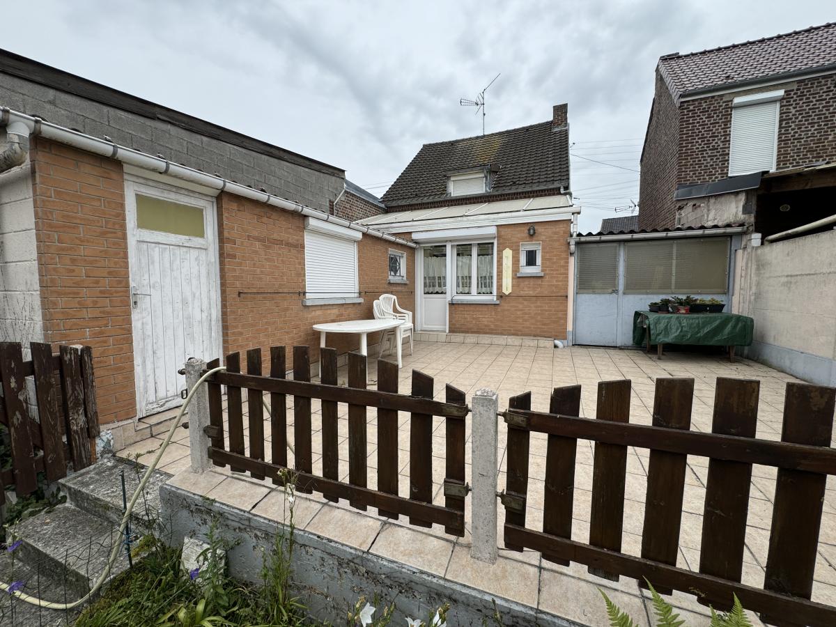 Maison Marly proche Valenciennes 2 chambres, bureau, grand garage, jardin